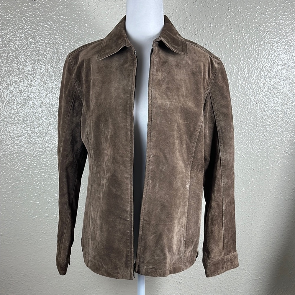 CHICO’s/Brown Suede Jacket/ Size S